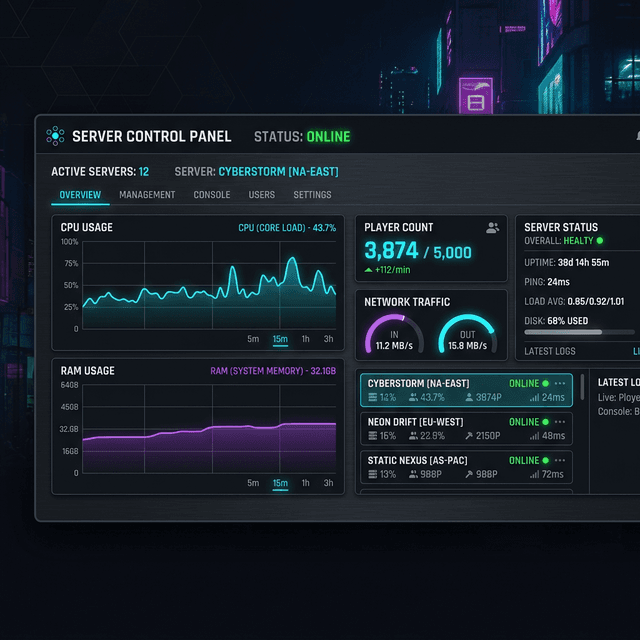 Game Nexus Dashboard